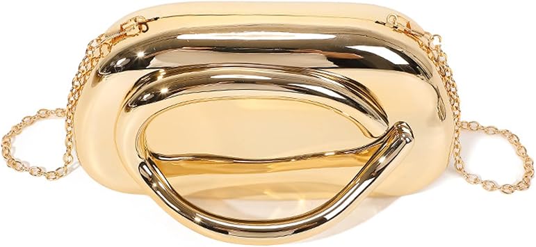 Retro Metal Single Shoulder Crossbody Banquet Bag Women Round Handbag,6