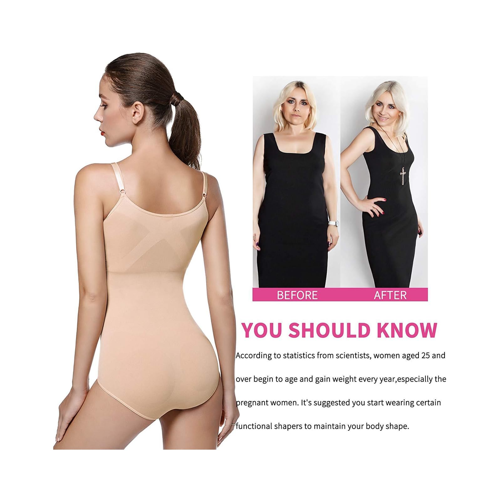 Camisola Shapewear Body Tank Tops para Mujer Control de Barriga Cintura Entrenador Cuerpo Completo Shaper Bustiers Ropa Interior