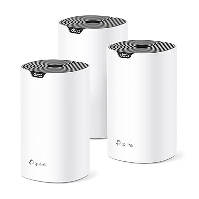 TP-Link Deco S4 Mesh AC1900 WiFi System - Up to 5,500 Sq.ft. Coverage, Replaces WiFi Router and Extender, Gigabit Ports, Works with Alexa, Deco S4(3-Pack)