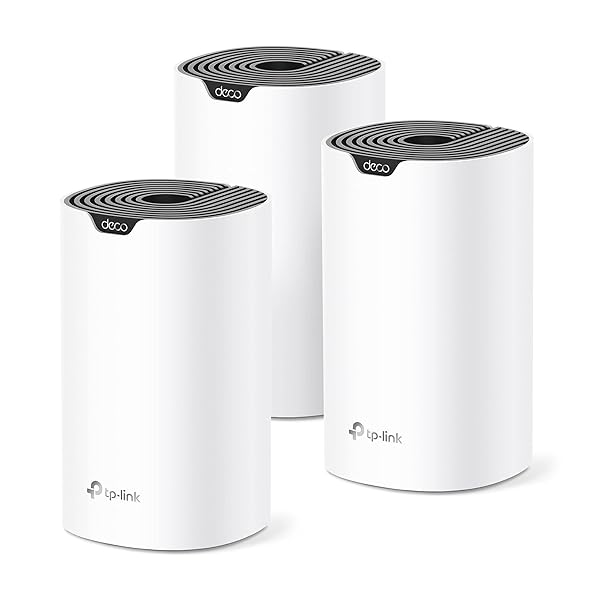 TP-Link Deco S4 Mesh AC1900 WiFi System - Up to 5,500 Sq.ft. Coverage, Replaces WiFi Router and Extender, Gigabit Ports, Works with Alexa, Deco S4(3-Pack)