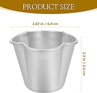 Vista 2 de UPKOCH 12pcs antiadherente Muffin hornear tazas pudín para pastel y postre alta temperatura fácil hornear utensilios para el hogar