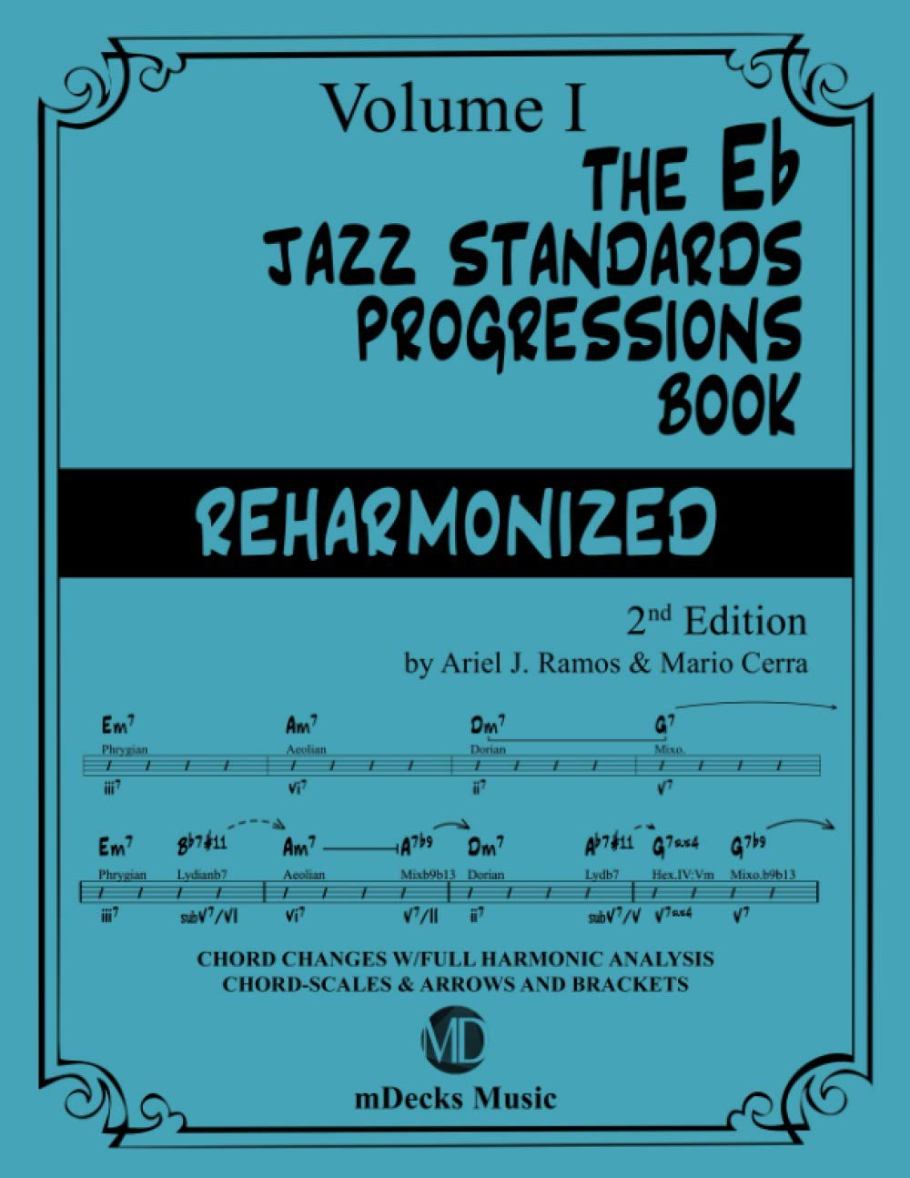 Eb Jazz Standards Progressions Book réharmonisé avec système Arrows Brackets