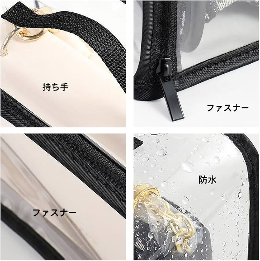 Amazon.co.jp: 収納袋 バッグ 透明収納バッグ 収納袋 ファスナー付き