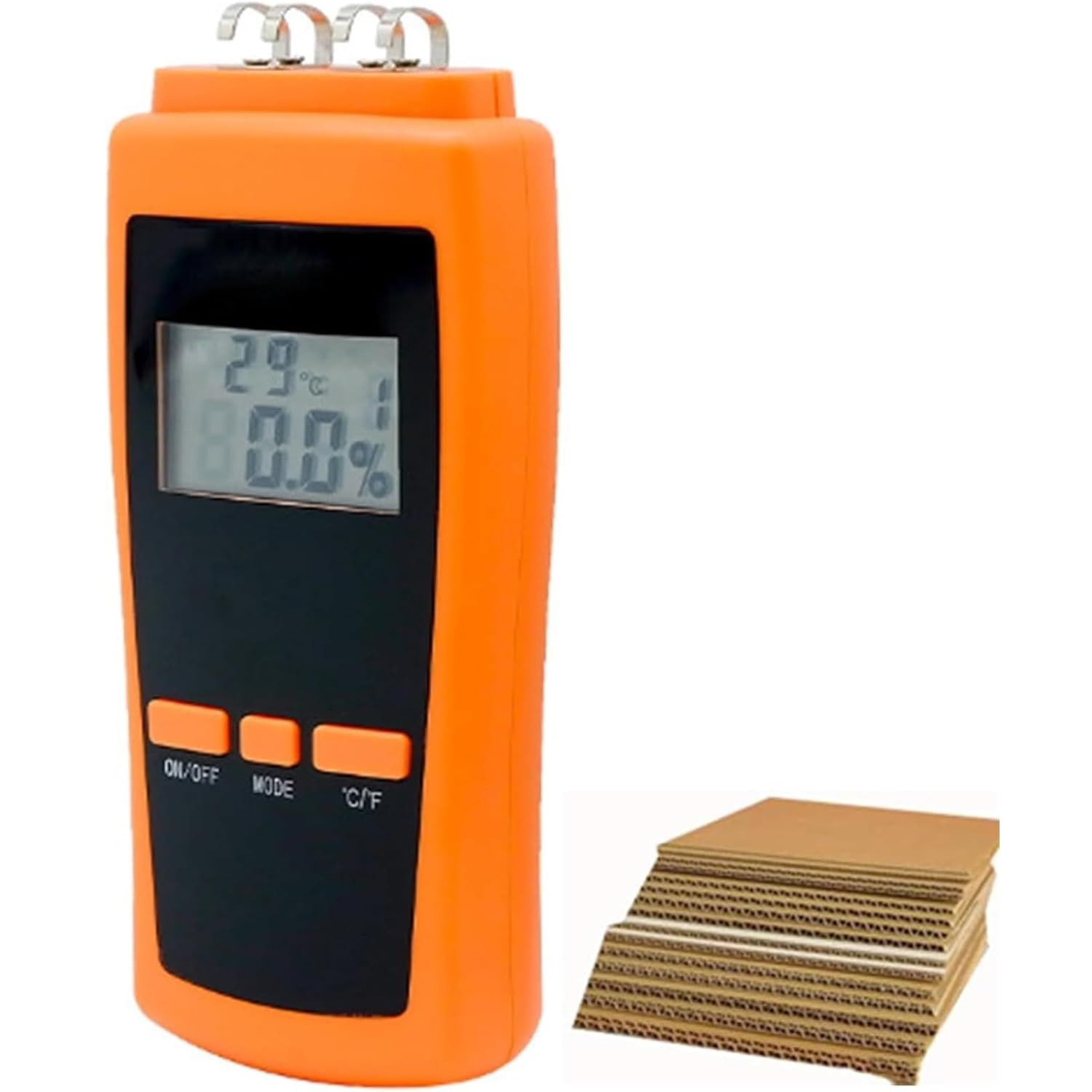 Handheld Paper Carton Moisture Detector, 0.5s Fast Measurement and Automatic Calibration, for Ordinary Writing Paper, Corrugated Box
