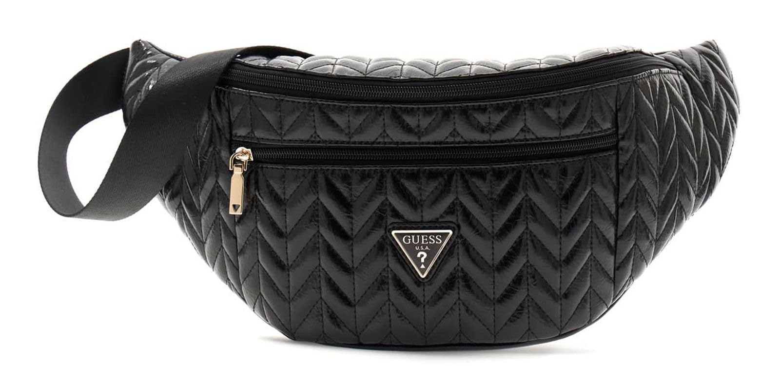 GUESS Sac Banane Sac à épaule bandoulière Cheryl Belt Bag Black Noir