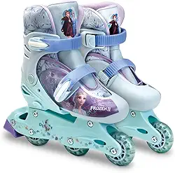 Frozen - Patins 3 Rodas Ajustável 29/32 com acessórios de segurança