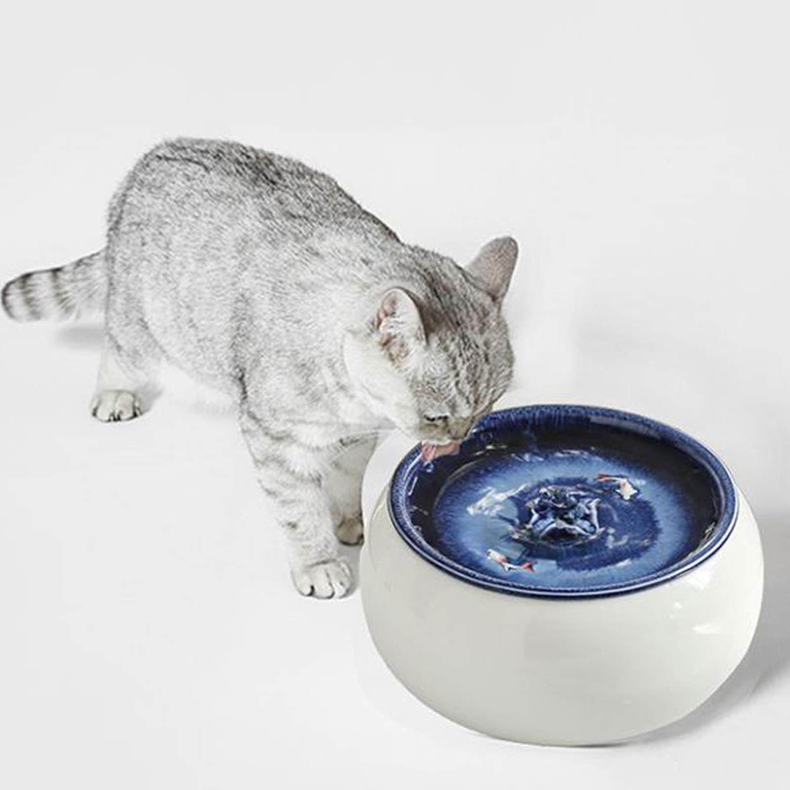 Fuente de agua automática para mascotas con filtro de carbón activado y bomba silenciosa para agua potable fresca