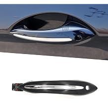 BW2 Car Exterior Comfort Access Door Handle for BMW 5 7 Series F01 F02 F06 F10 520d 520i 525d 528i 530d 530i Front Left, Black-with Sensor