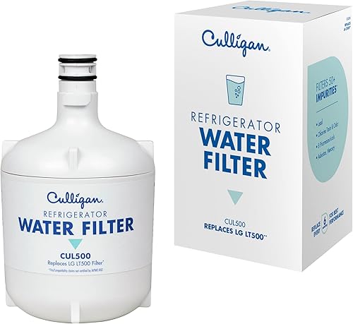 Culligan Filtro de agua para refrigerador CUL1000  Reemplazo para filtro de agua LG (LT1000)  Reemplazar cada 6 meses  Paquete de 1