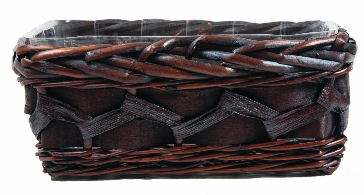 AI-2250MAH-Q12 Mahogany Brown Wicker Basket - Set of 12