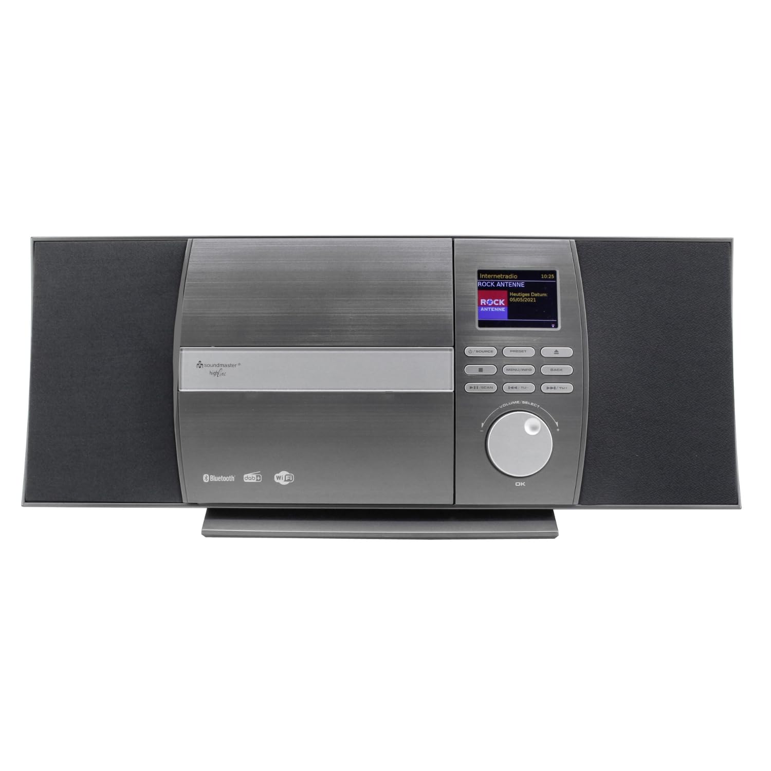 Soundmaster Highline ICD1010AN Stereoanlage mit CD-Player Internetradio WLAN DAB+ Bluetooth UNDOK Appsteuerung Wandhalterung