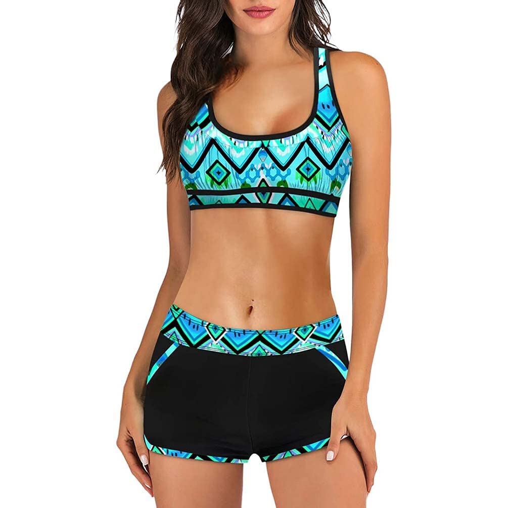 Bikini da Donna Costumi da Bagno Eleganti A Due Pezzi Costumi da Bagno Push-up Costumi da Bagno Pantaloni Bkini Moda Costume da Bagno Moda da Spiaggia Costumi da Bagno (Color : K, Size : S)