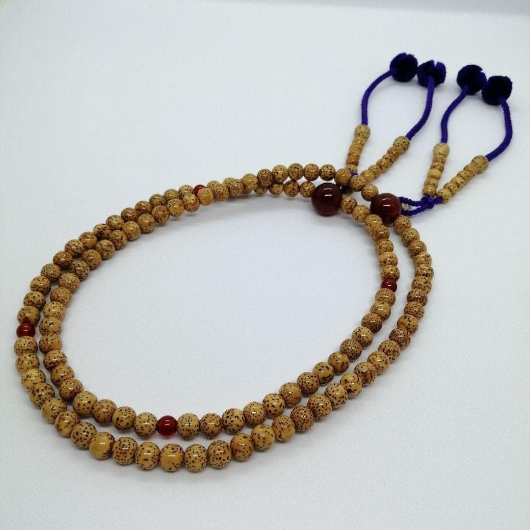 お念珠 星月菩提樹 メノウ 瑪瑙 数珠（念珠） 星月菩提樹・瑪瑙