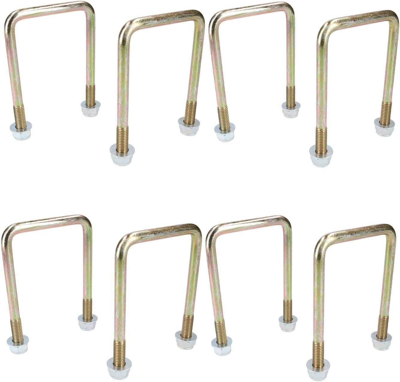 8 Pack M10 70mm x 100mm U-Bolt N-Bolt for Trailers with Nuts HIGH TENSILE