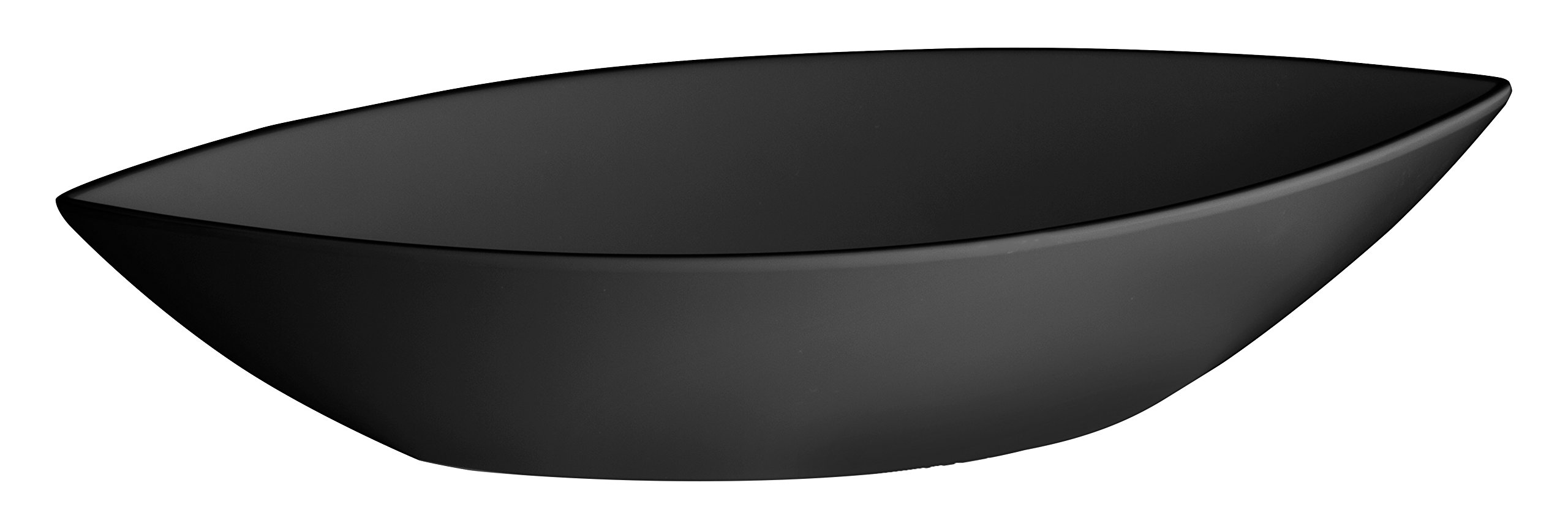 Lacor Black Classic Oval Tray, Melamine, 41 x 17 x 8 cm