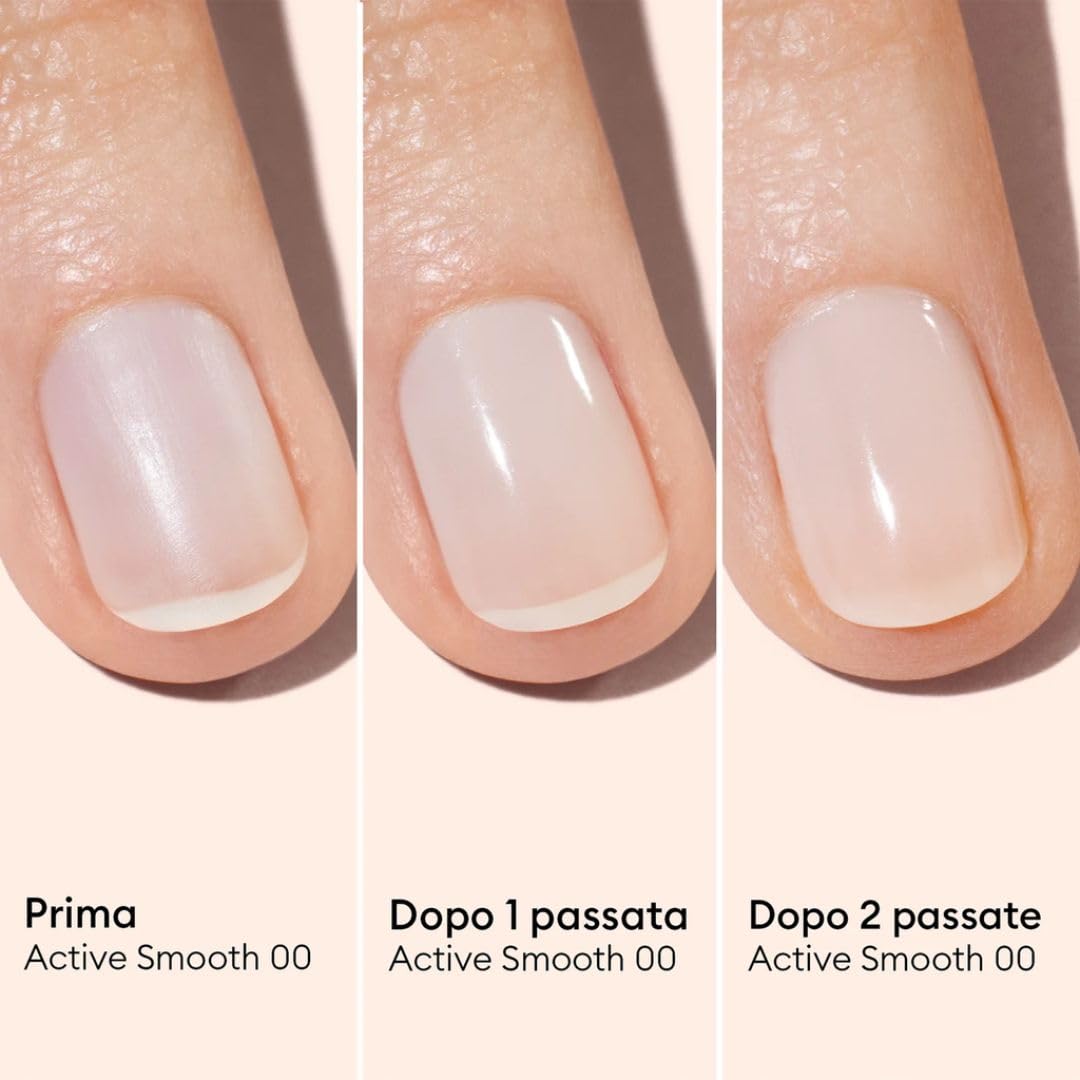 Manucurist Active Smooth 00 Smalto per Unghie Trattamento Riparatore Lisciante Rosa- Vegan & Made in France - Smalto Rinforzante Unghie, Smalto Nude - Trattamento per Unghie Danneggiate - Regalo Donna