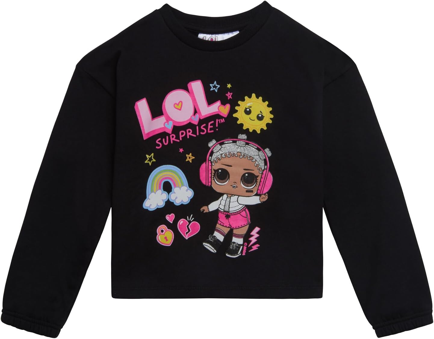 L.O.L. Surprise! Girls Fleece Sweatshirt and Jogger Pants Outfit Set Little Kid to Big Kid Sizes (4-18-20) - Image 2