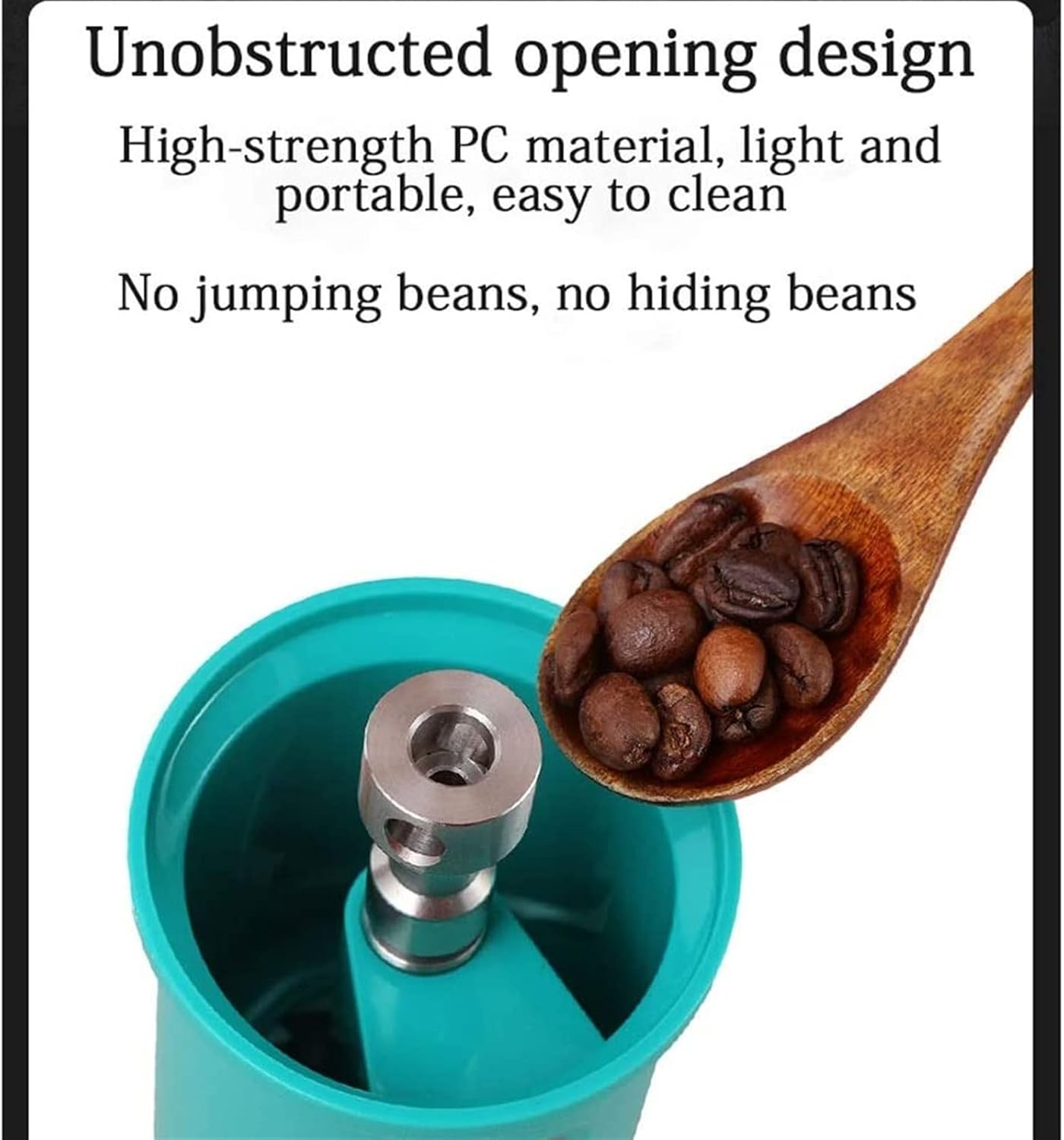 Manual Coffee Grinder Coffee Grinder Milling Mill Mini Bean Milling Portable Kitchen Grinding (Color : A)(A)