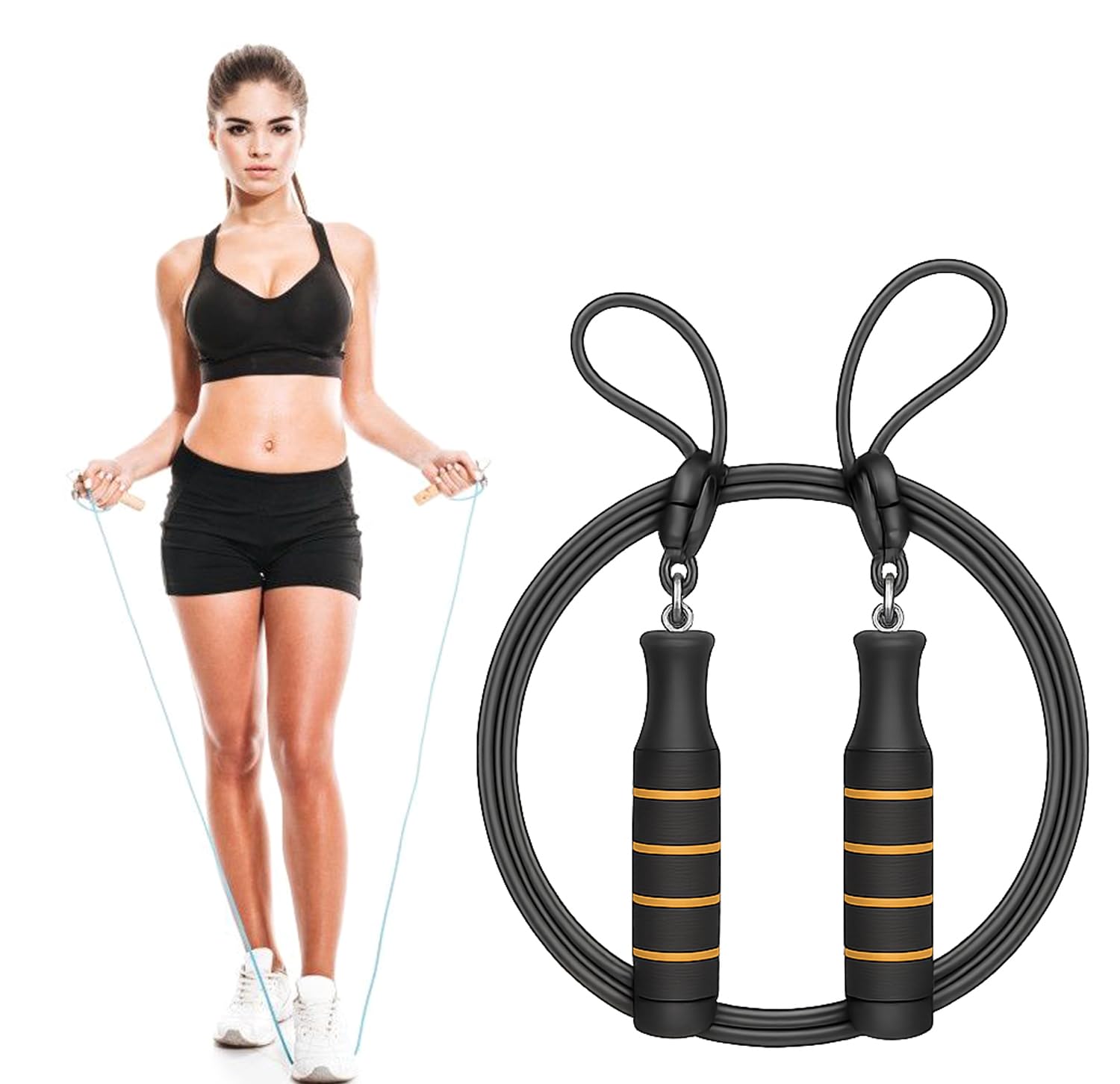 Adjustable Skipping Rope with Counter for Men & Women | Speed Jump Rope for Weight Loss, Fitness & Lightweight-image-17