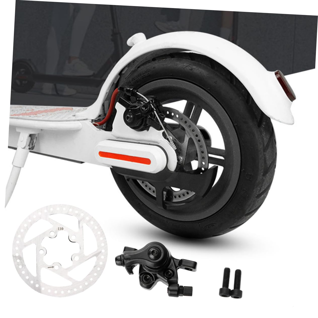 TOYANDONA Freno Disco per Scooter Pinza Freno Cavo e Disco di Sostituzione Realizzato in Materiale Resistente Facile da Installare