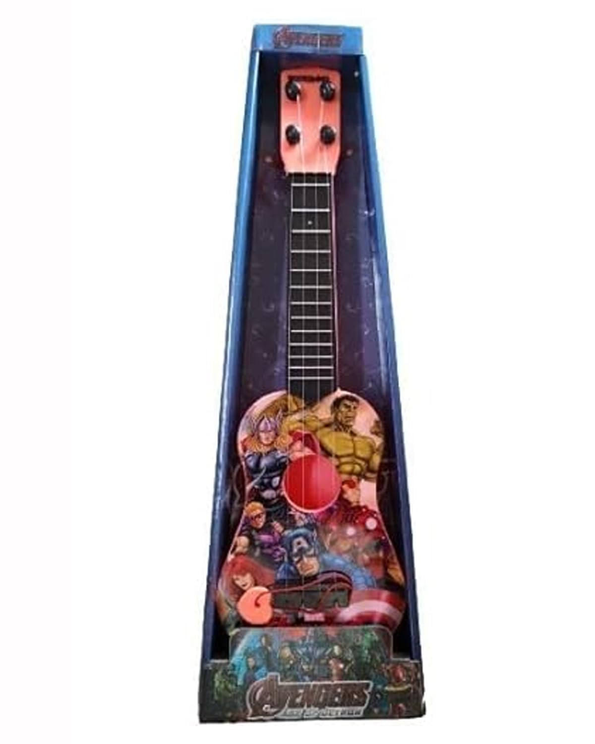 Vixpexa Creation Guitar Toy For Kids 4-String Acoustic Music Learning Toys Preschool Children, Any Boy&Girl, Early Educational Learning Musical Instrument (Classic Print 1) - Plastic (B0CM6J3KK8) Amazon Price History, Amazon Price Tracker