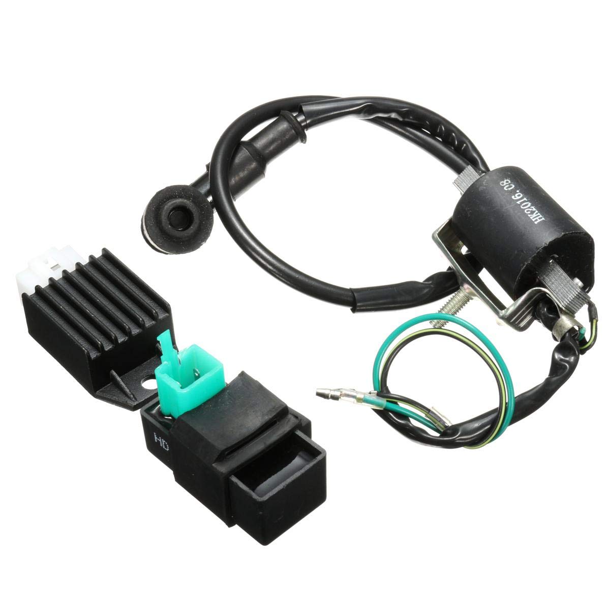 Black Ignition Coil Cdi Unit Rectifier For Regulator Fits For 110Cc 125Cc 140Cc Pit Dirt Bike Trail Bike Dirt Bike Quad Atv