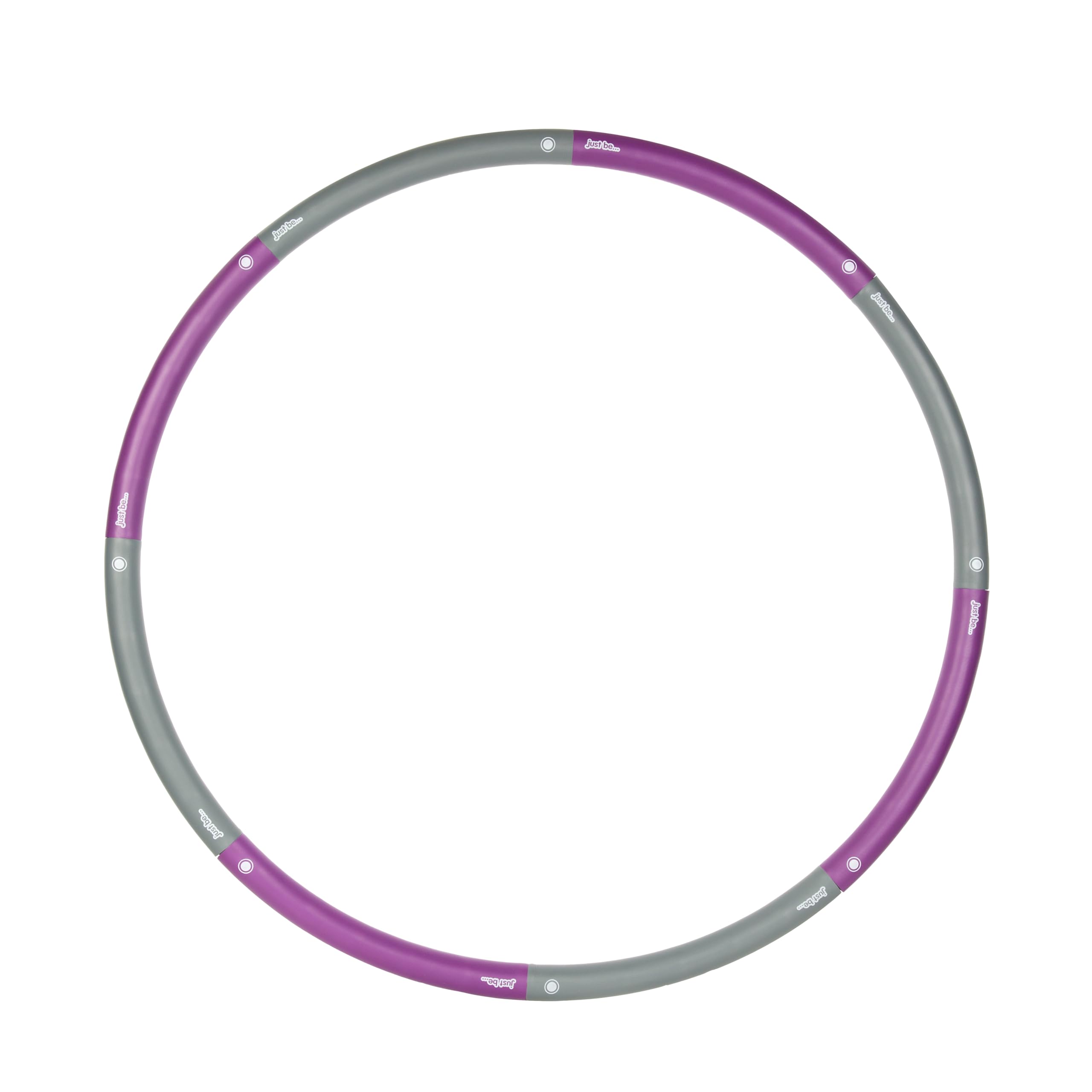 Just Be Hula Hoop Professionale - Hula Hoop Fitness Per Dimagrire Pancia E Fianchi - Cerchio Per Ginnastica Con 6 Sezioni Design Massage ad Onda- Adatto Per Adulti Professionisti e Principianti