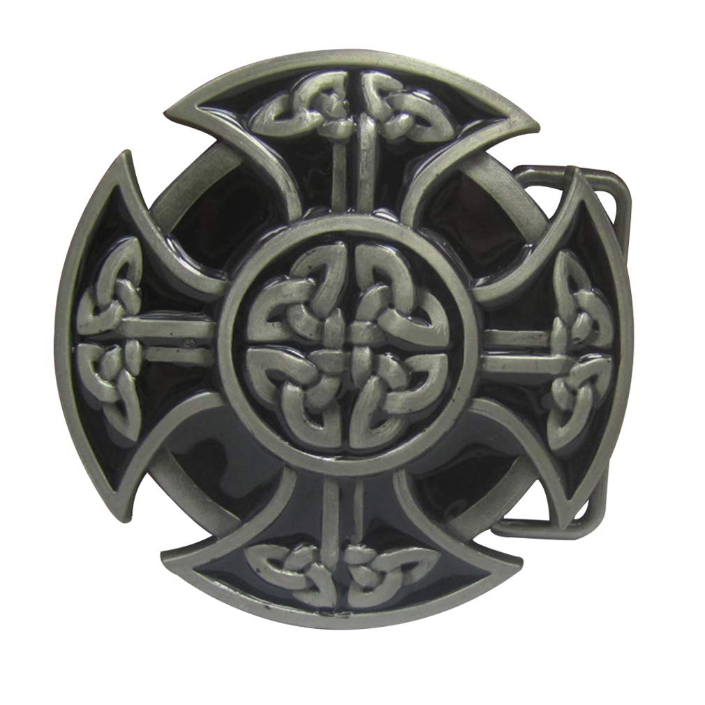 Lkmy Men's B American Keltic Irish Scottish Celtic Cross Celtic Knot Elt Uckle For Wo Father's Day (B)