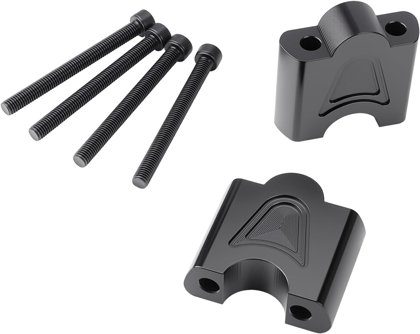 2" Motorcycle Handlebar Risers for Indian Scout Bobber Sixty 2015-2025 Accessories Aluminum Alloy Handle Bar Mount Clamp Risers, Black