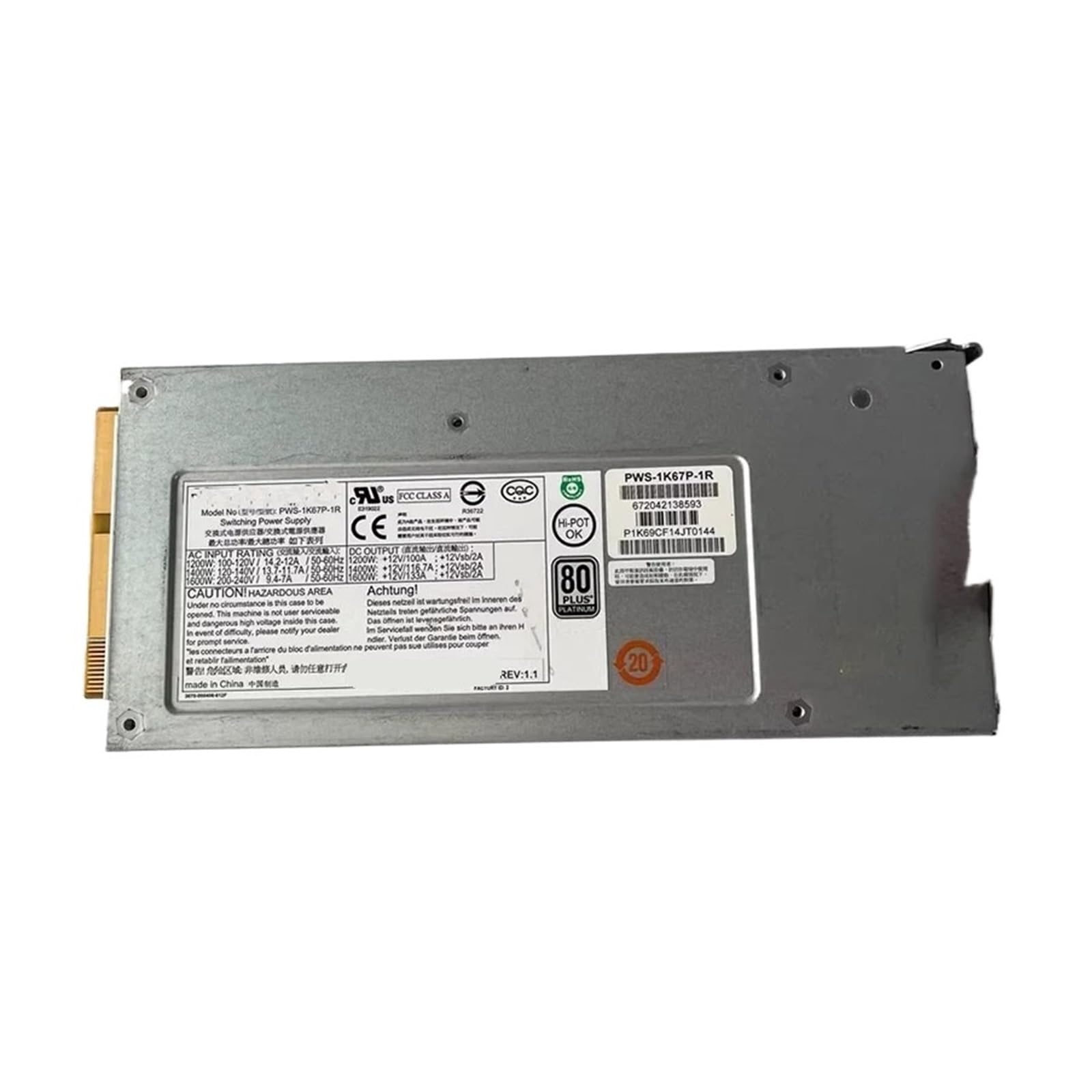 MBPAIHOP 6u server power supply PWS-1K67P-1R