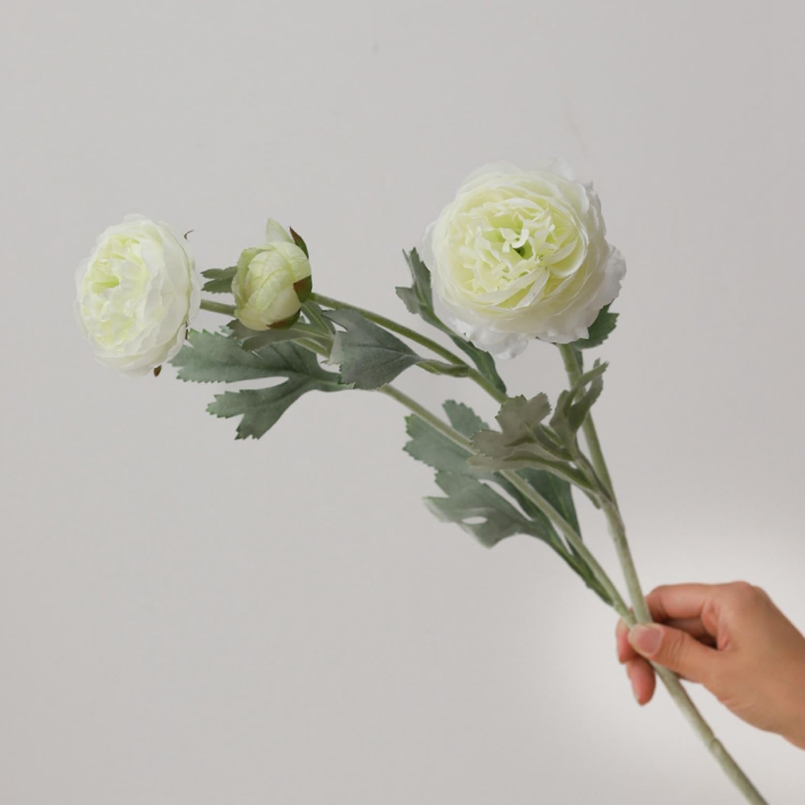 Amazon｜造花 牡丹 ボタンの花束 ブーケ レトロ 枯れない花 世話不要