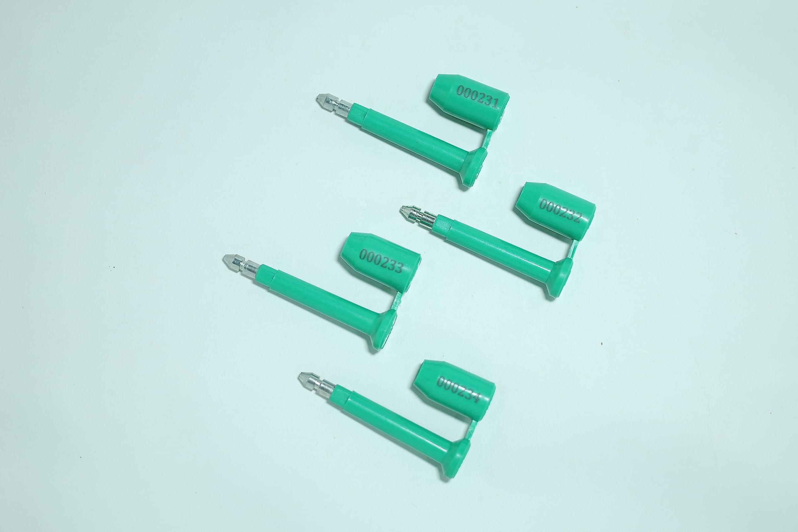 Raj Krishna Industries® Container Seal, Bolt and Security Seal | OTL Bottle Seal Truck Seal Container SeaL | Lock Bottle Seal |colour-Green| |10 Pices|