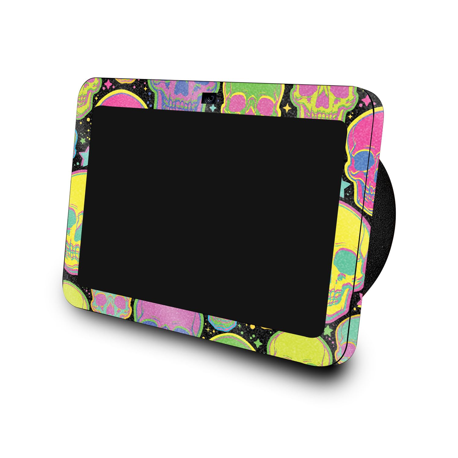 Glossy Glitter Skin Compatible with Amazon Echo Show 8 (3rd Gen, 2023) - Candy Skulls - Premium 3M Vinyl Protective Wrap Decal Cover - Easy to Apply | Crafted in The USA by MightySkins