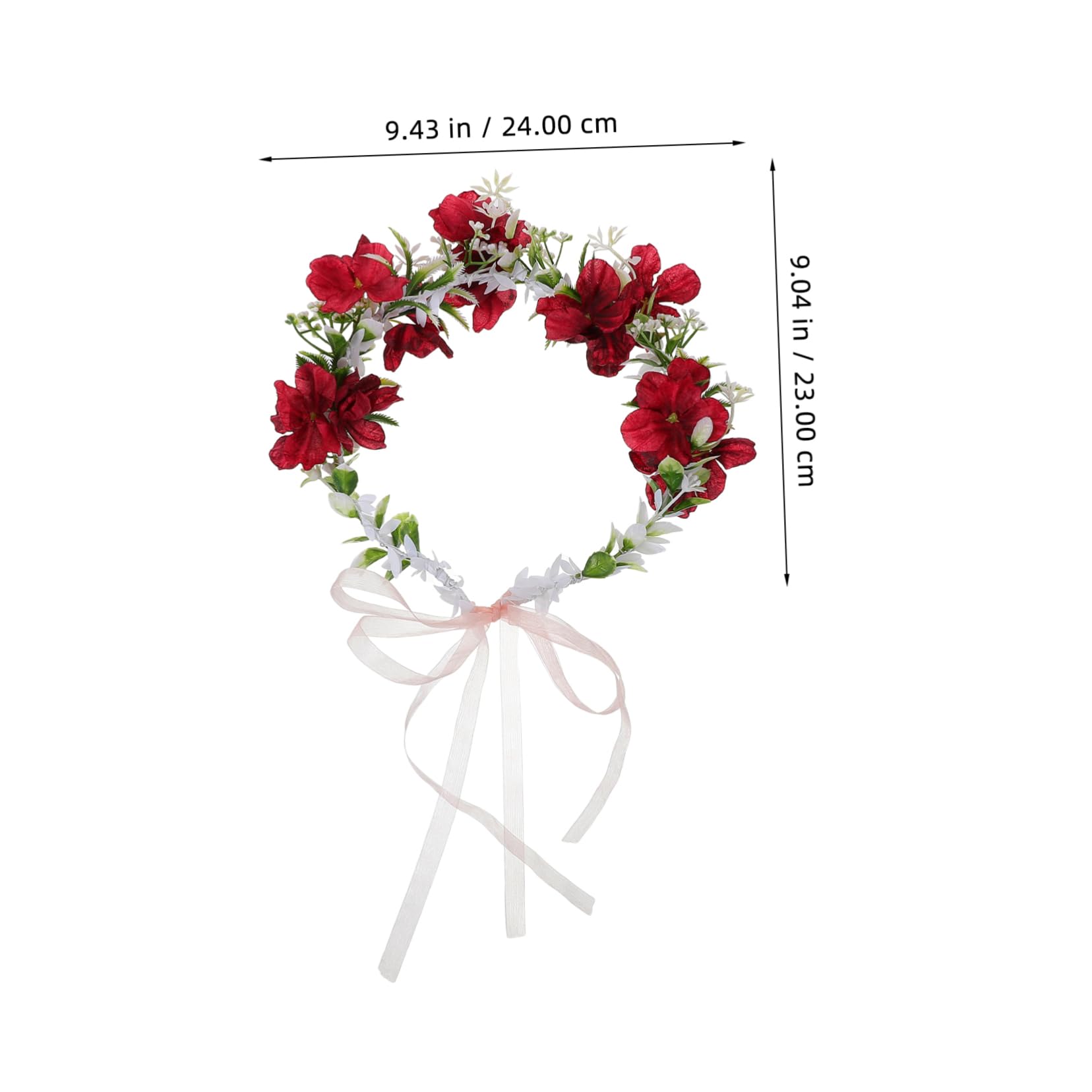 5 Stück Kranz Tiara Blumenstirnbänder Für Frauen Künstliche Blumenkrone Blumenhaarkranz Für Frauen Blumenkranz Krone Blumenmädchen Stirnband Blumenstirnband Für Haariger