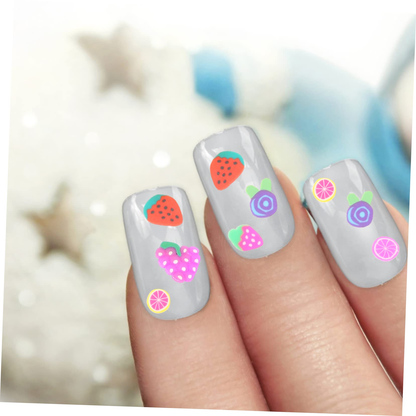 5 Set Ciondoli Per Unghie Frutta E Torta Decorazioni Per Nail Art Polimerica Accessori Creativi Misto Per Unghie E Gioielli 4000 Pezzi*5