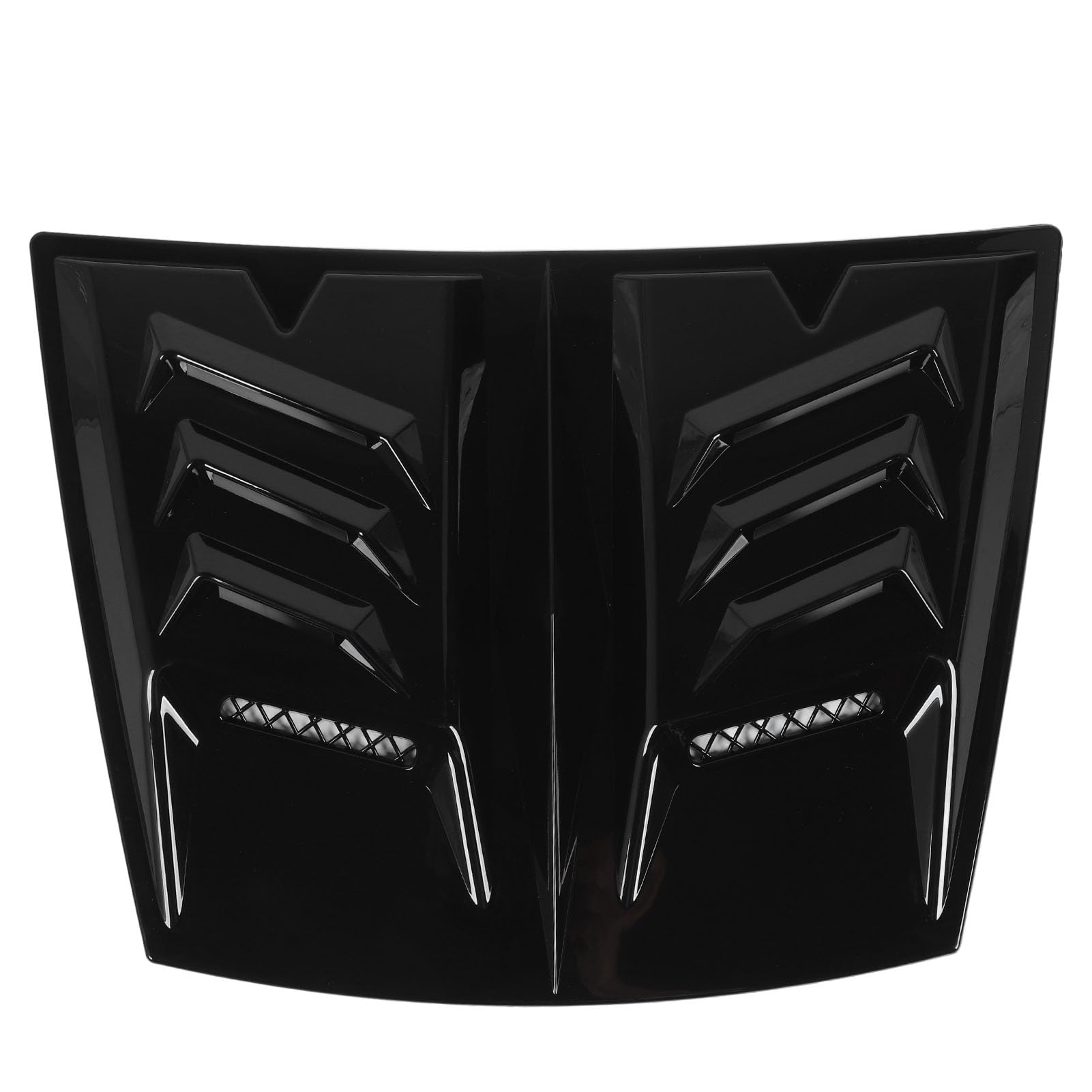 Niiyen Hood Air Vent Trim Cover Enhance Engine Cooling Reduce Wind Anti Scratch Universal Fit for 1 Series E90 E91 (Glossy Black)