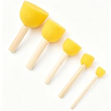 5Pcs Foam Stencil Stippling Brushes for Acrylic Painting