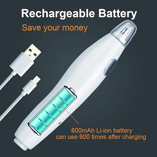 Miniatura 7 de AFMAT Sacapuntas eléctrico y borrador eléctrico recargable, parada automática, súper afilado, afilado rápido, 140 repuestos de borrador, bueno para