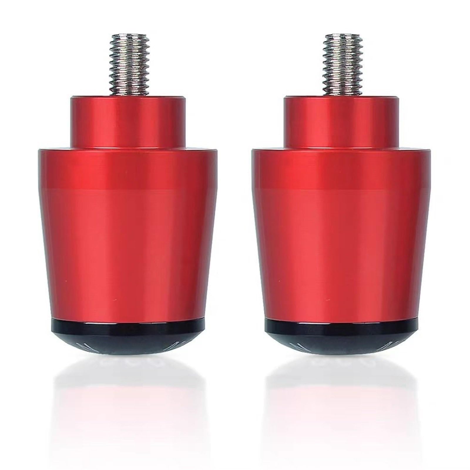 Tapones de aluminio CNC rojo para manillar de Yamaha Tracer 700 8