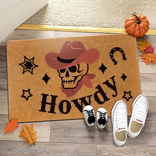 Tapis de porte d'entrée Halloween pour maison style gothique