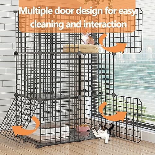 Fil solide et durable pour ce grand parc pour chat et cage à furet