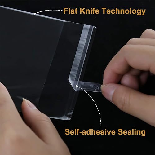 Miniatura 3 de 800 piezas de bolsas transparentes resellables de celocelofán de 3 tamaños con 4×6, 5×7, 6×9 pulgadas, ideales para panadería, aperitivos, velas,