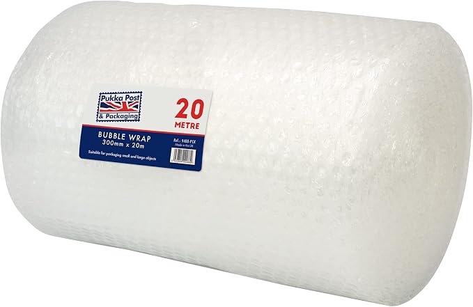 Pukka Pad Pukka Post Lightweight Protective Bubble Cushioning Wrap 300mm x 20m Roll