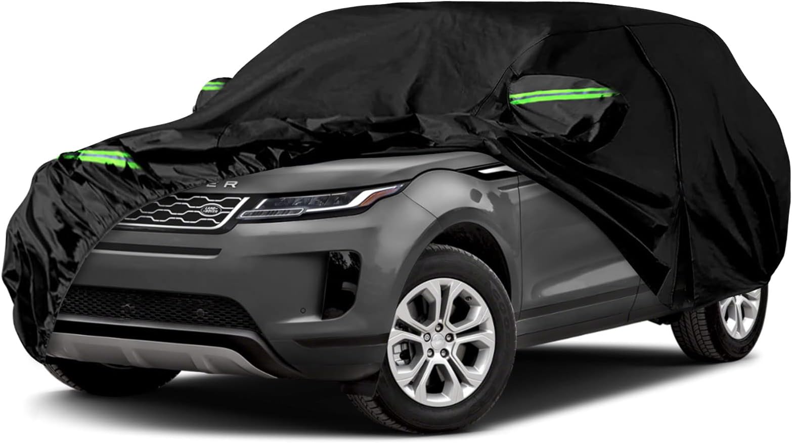 Waterproof Car Cover Replace for 2011-2025 Range Rover Evoque, 6 Layers All Weather Car Covers with Zipper Door & Windproof Bands for Snow Rain Dust Hail Protection (Evoque)