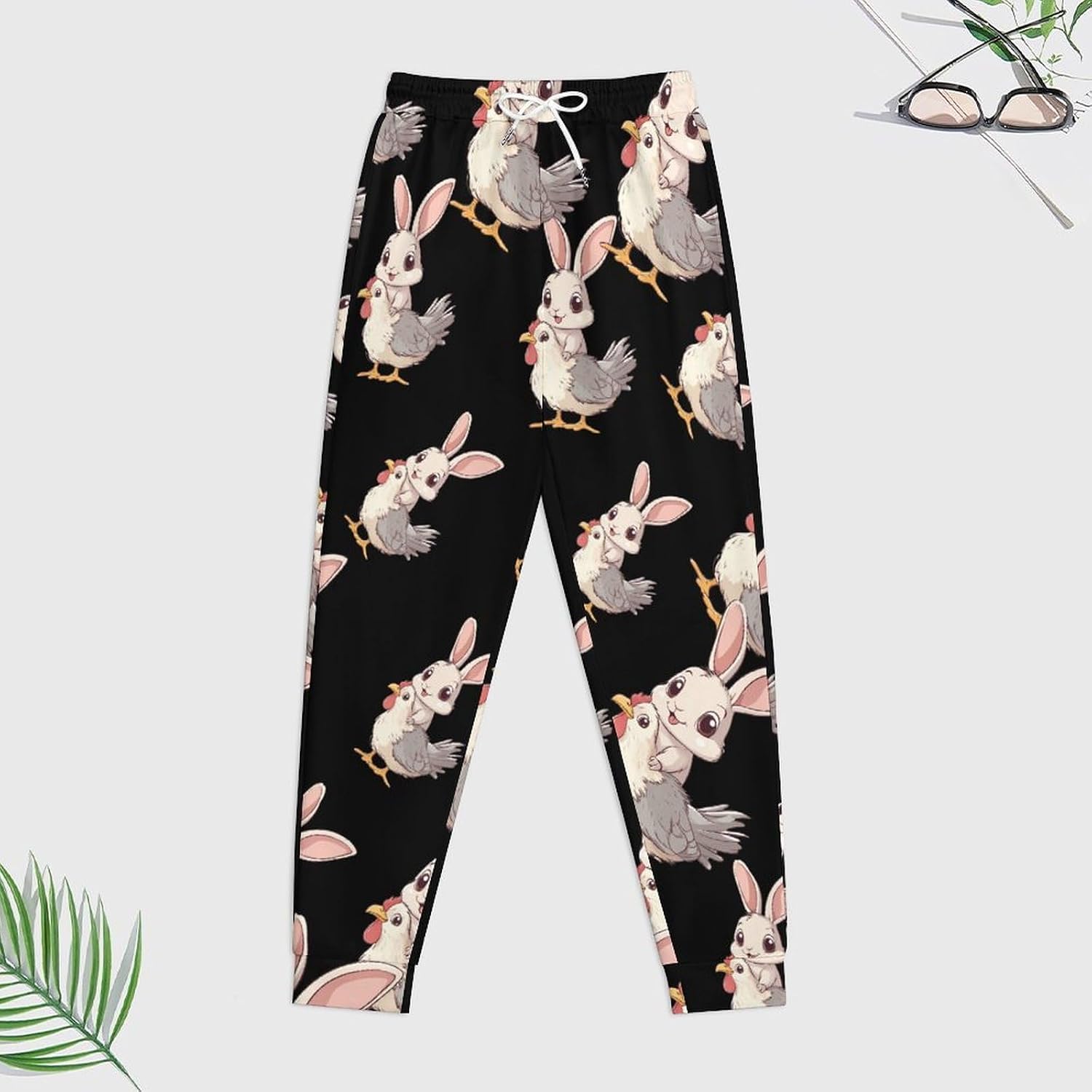 Bunny Rooster Men's Hooded Set Casual 2 Pieces Suits Pullover Tracksuit Hoodies And Sweatpants