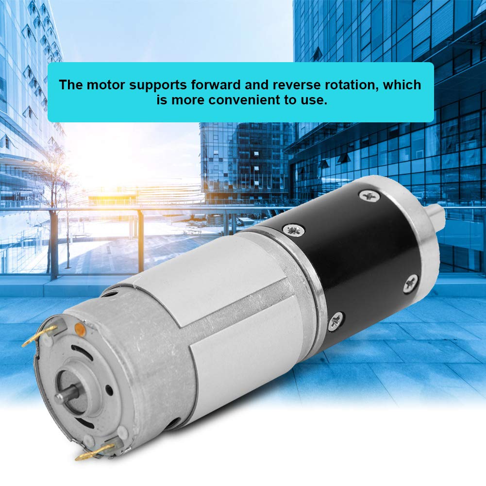 CM28-395 DC 24V Planetary Geared Motor, High Torques Electric Reduction Gear Motor with Ball Bearing Forward Reverse Rotation