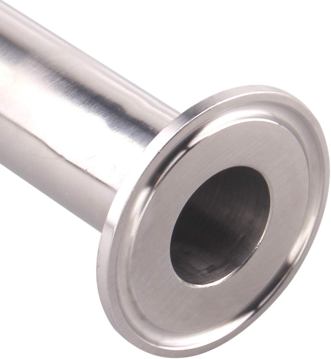 DERNORD Sanitary Spool Tri Clamp Tube Stainless Steel 304 with 1.5 inch Tri Clamp 1 inch Tube OD (Tube Length: 24 inch /610 mm)