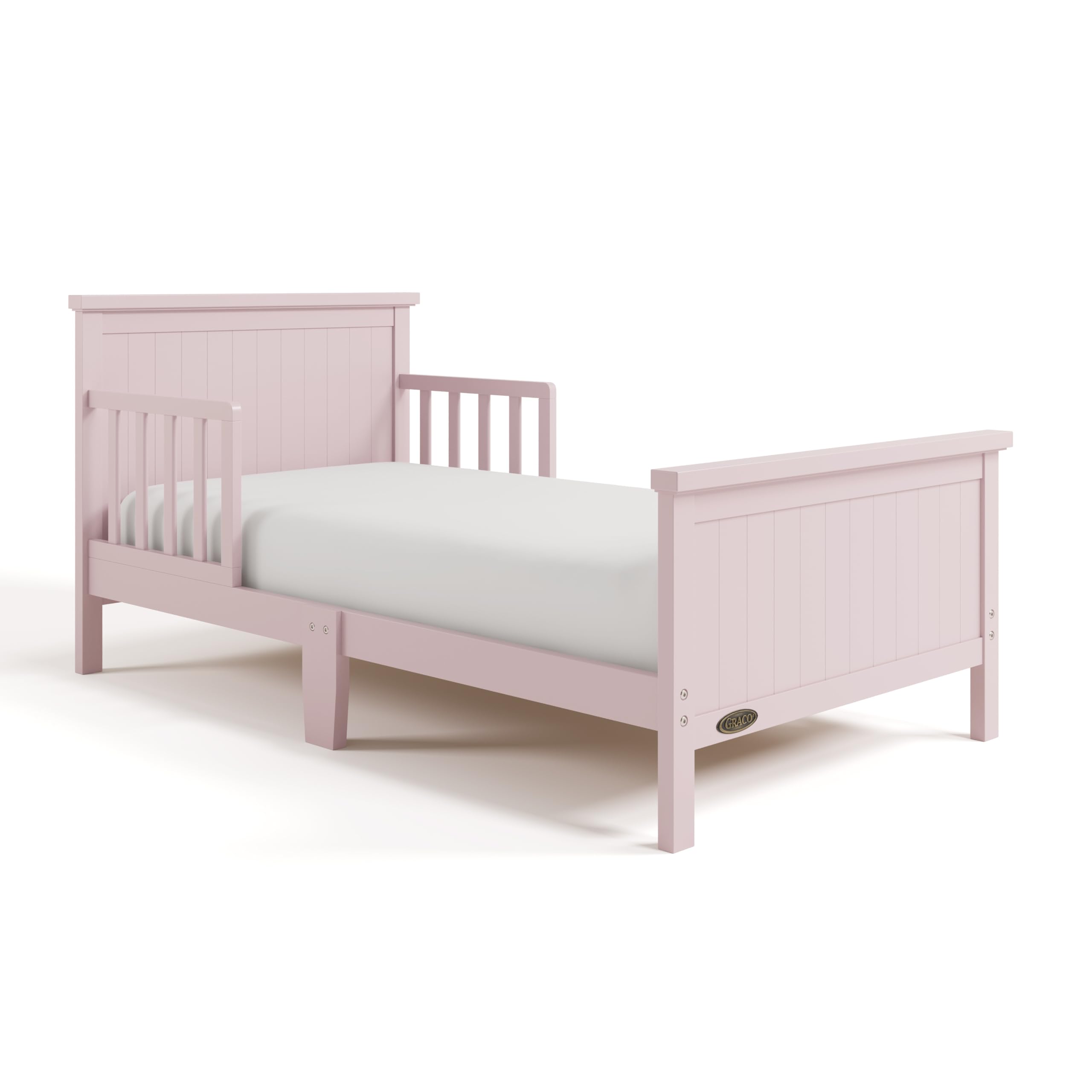 Graco Bailey Toddler Bed (Blush) - Includes Bed Rail on Both Sides, Fits Standard-Size Crib and Toddler Bed Mattress, Baby Safety Alliance Verified, Solid and Sturdy Construction