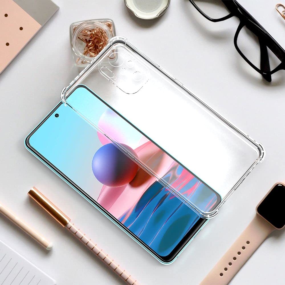 ebestStar - Cover per Xiaomi POCO M5s, Redmi Note 10 10S, Custodia Silicone Trasparente, Protezione TPU Antiurto, Bordi Rinforzati, Trasparente