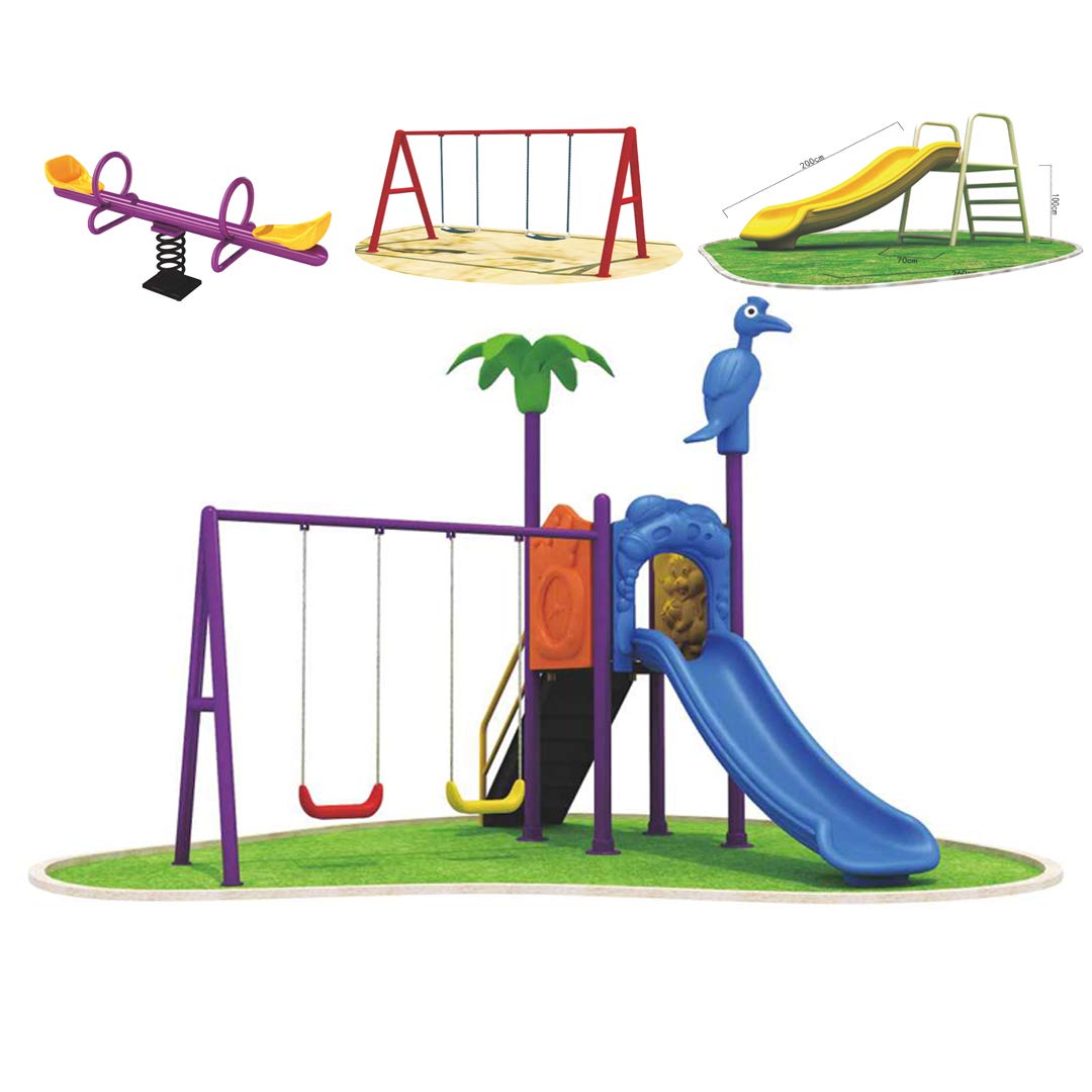 Rainbow Toys Backyard Play Ground Equipments All In One Outdoor